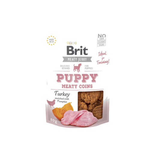 BRIT puppy meaty coins with turkey