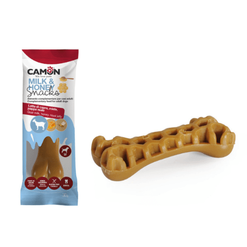 Snack pour chien au lait et os au miel 30G