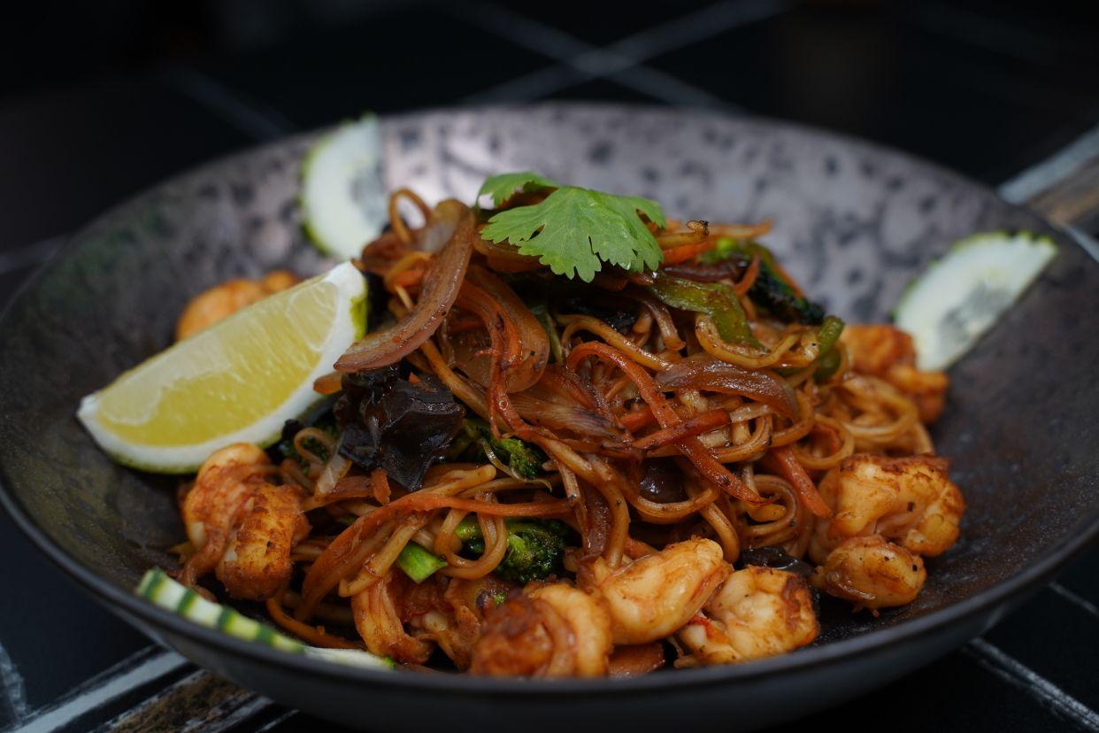 Nouilles Sautées Gambas