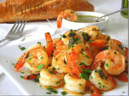 Crevette Sautée à l'ail