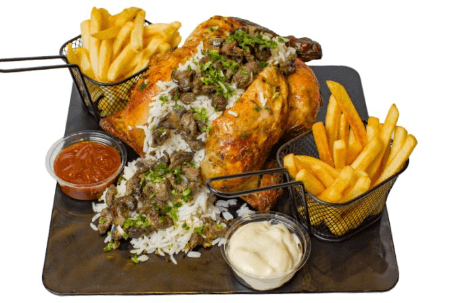 Poulet Farcie au Riz Foie