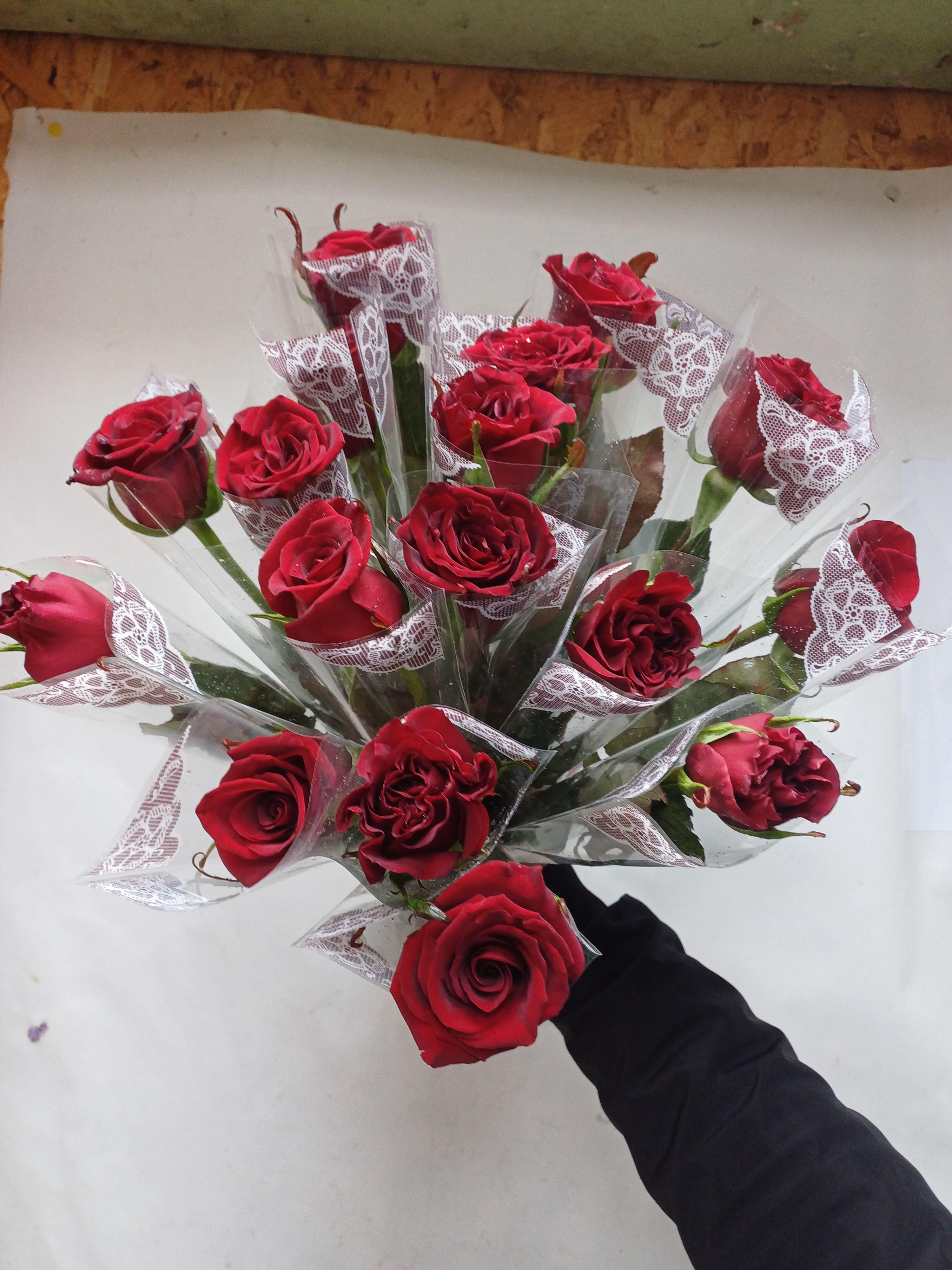 Rose inviduel avec Emballage