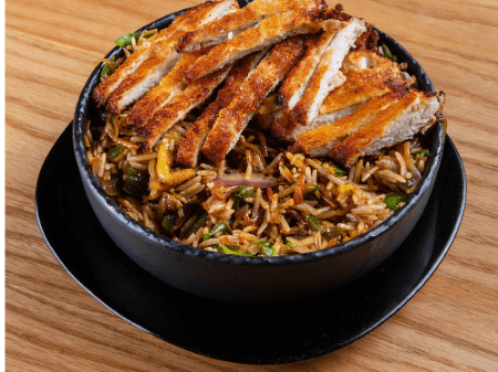 Riz Sauté Poulet Pané