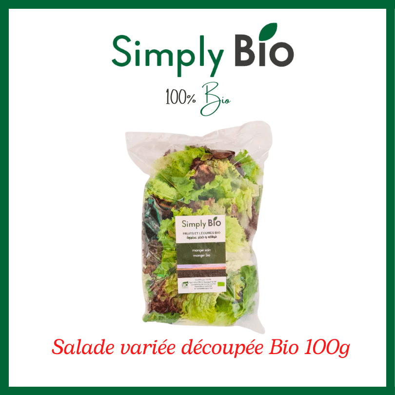 Salade Variée Découpée Bio 100g