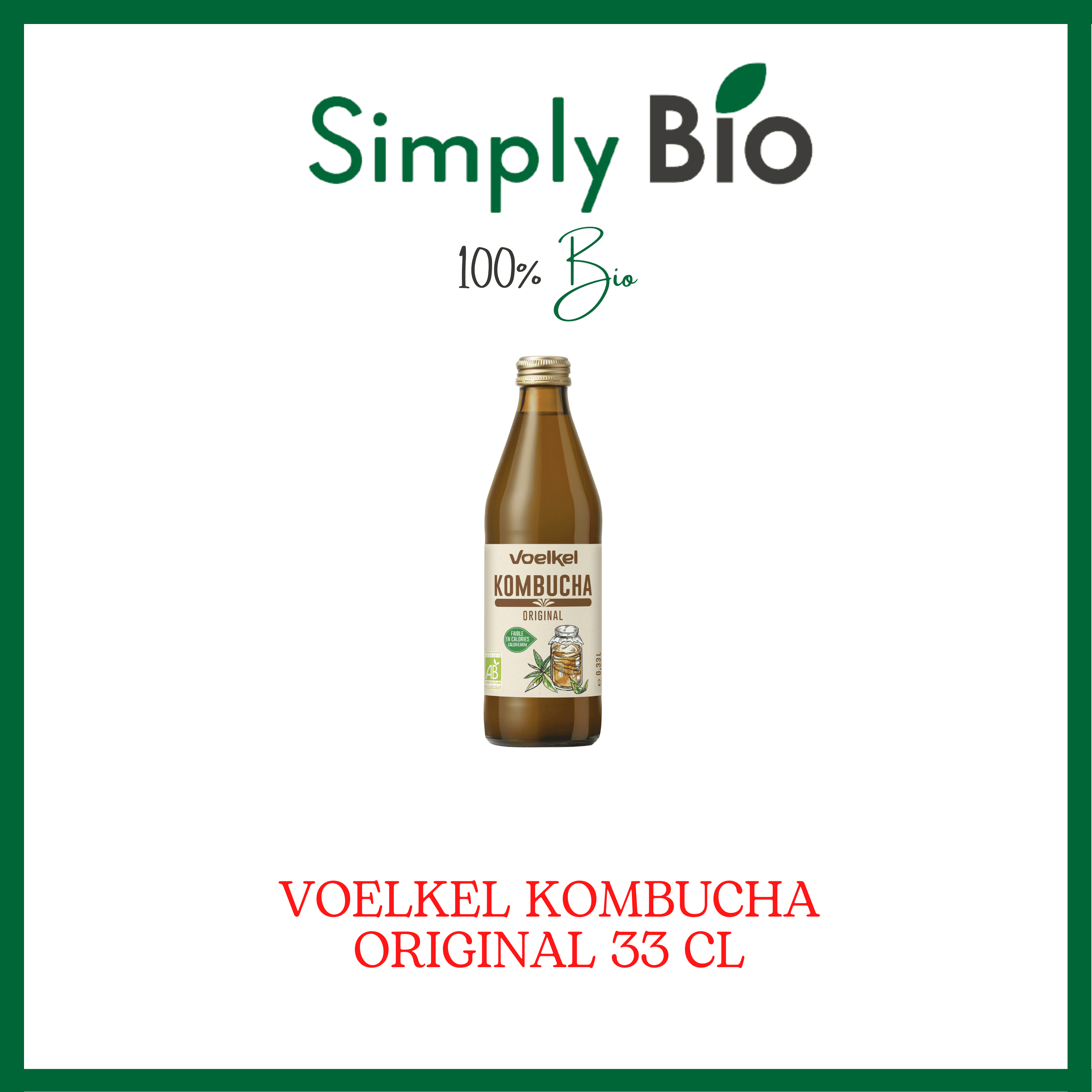 VOELKEL KOMBUCHA ORIGINAL 33 CL