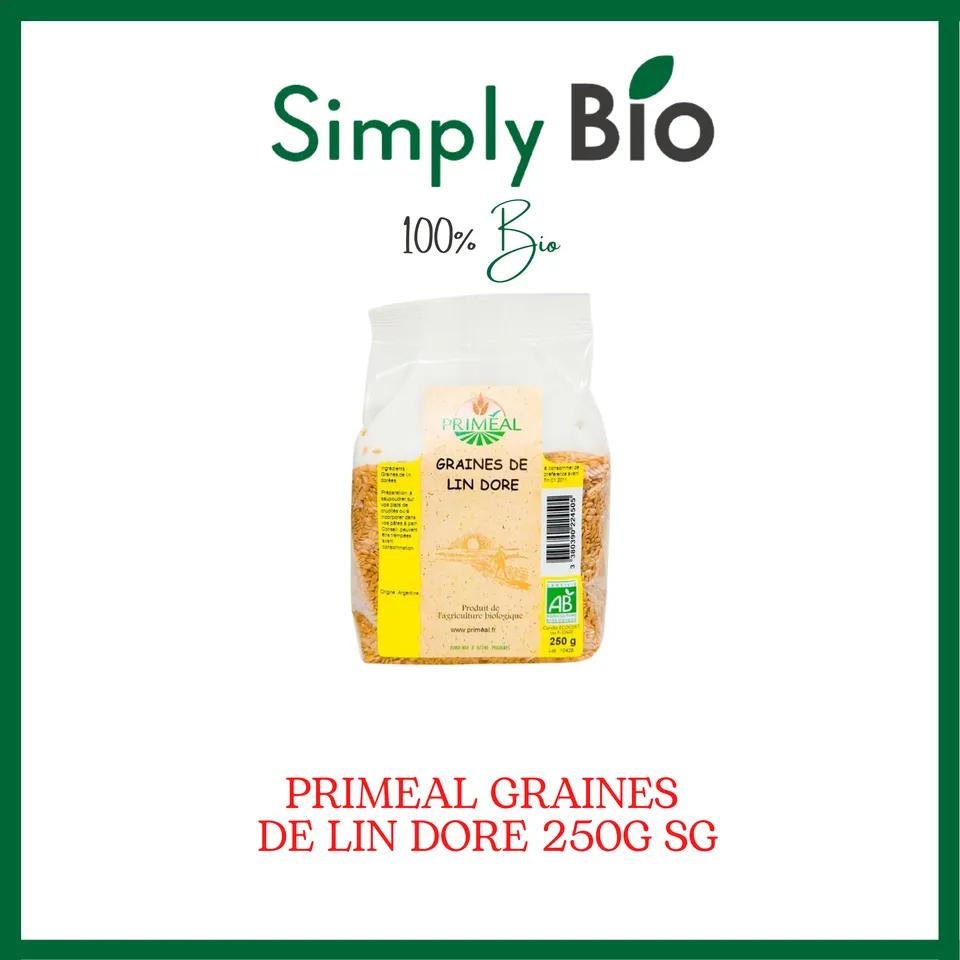 PRIMEAL GRAINES DE LIN DORE 250G SG