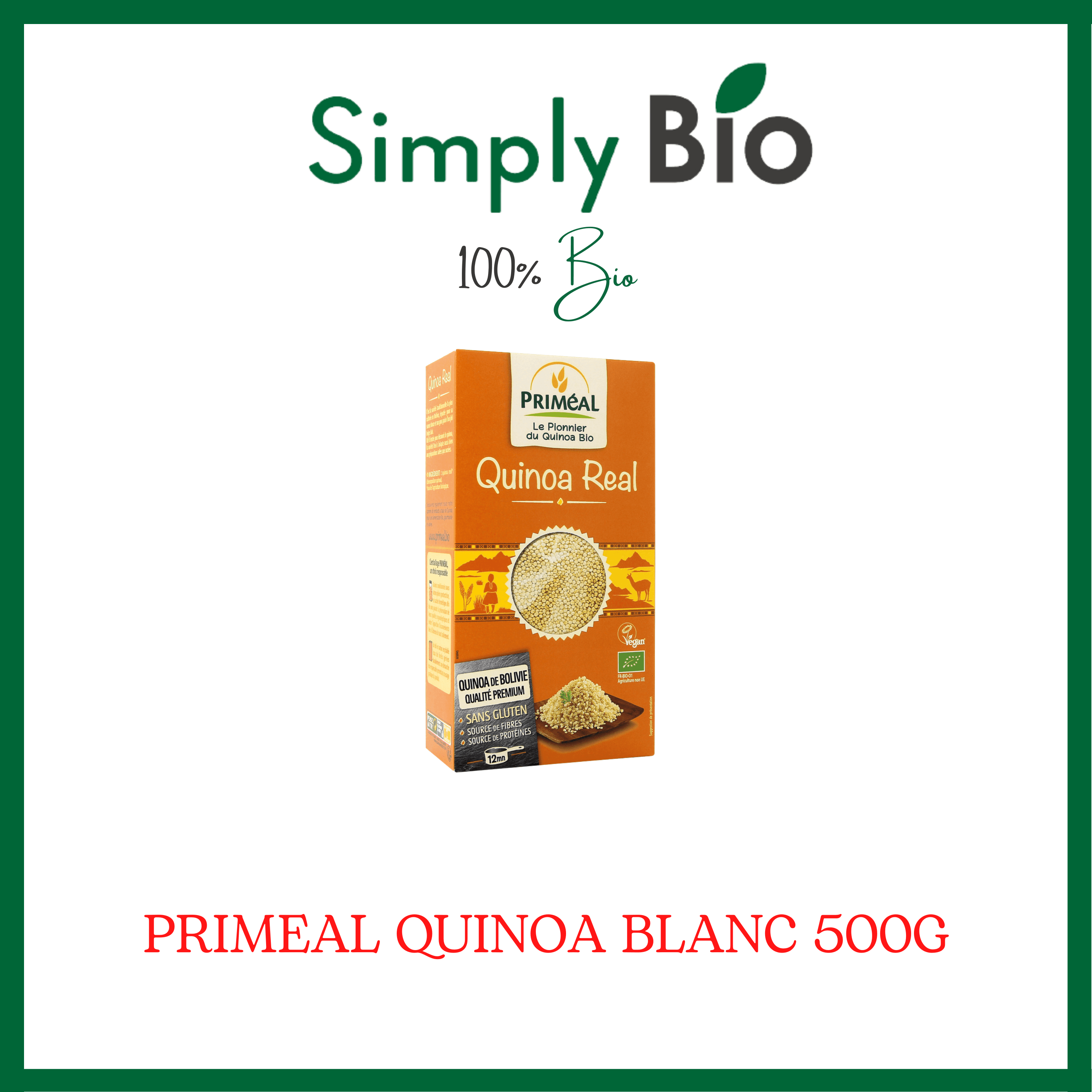 PRIMEAL QUINOA BLANC 500G