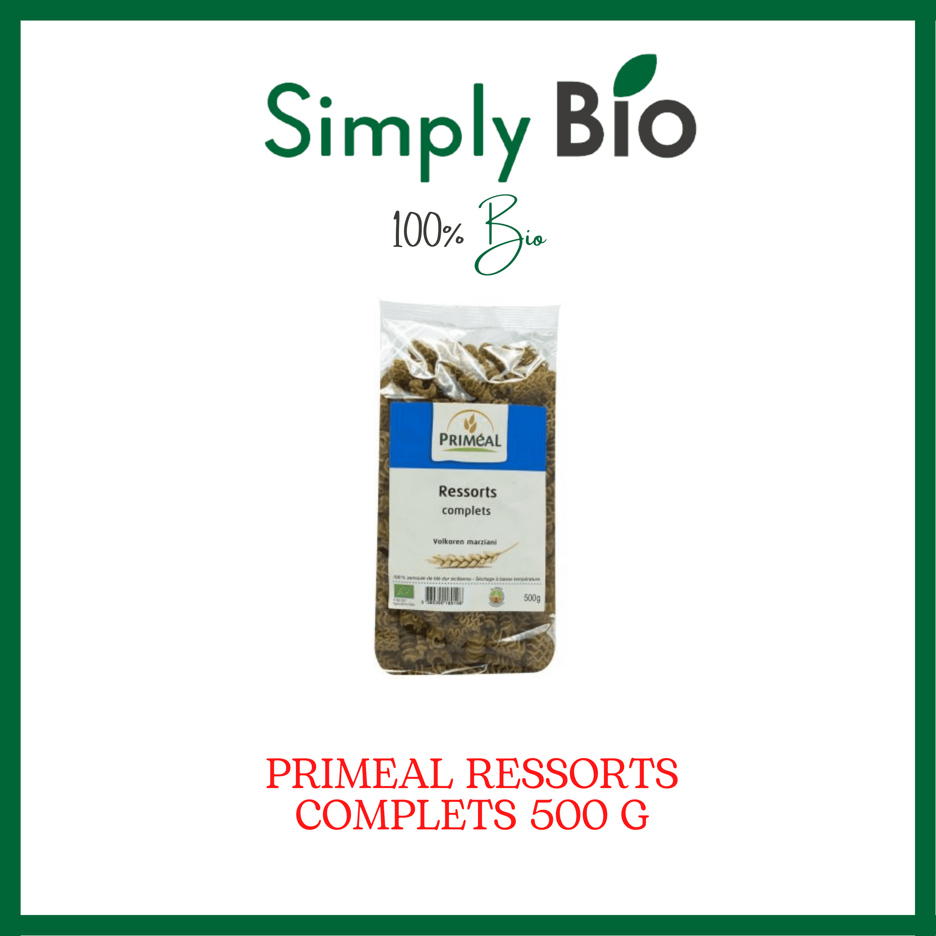 PRIMEAL RESSORTS COMPLETS 500 G
