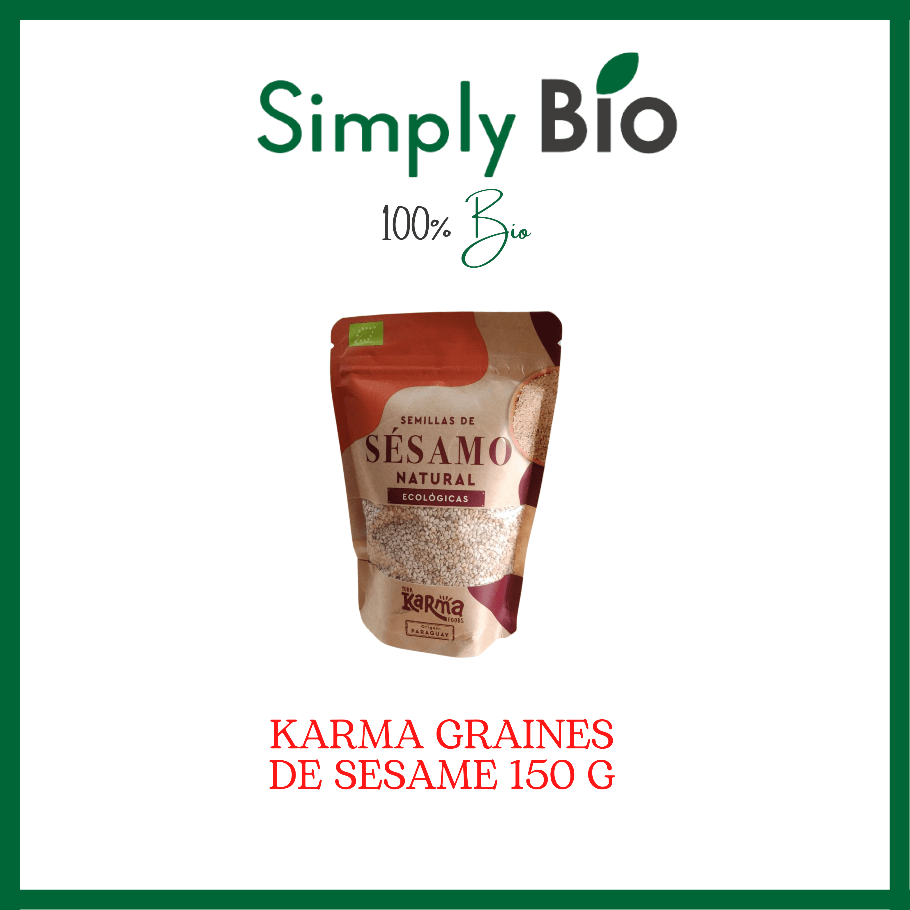 KARMA GRAINES DE SESAME 150 G