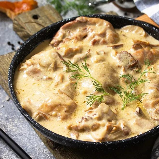 Plat Escalope À La Crème
