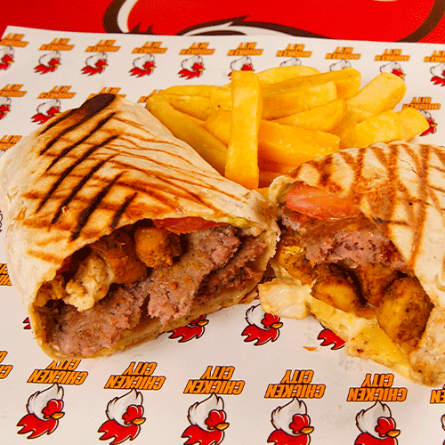 Tacos Le Meat Mixed & Frites