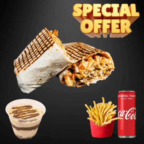 Tacos + Frites + Soda + Tiramisu