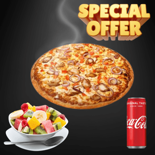 Pizza + Soda + Salade Fruit
