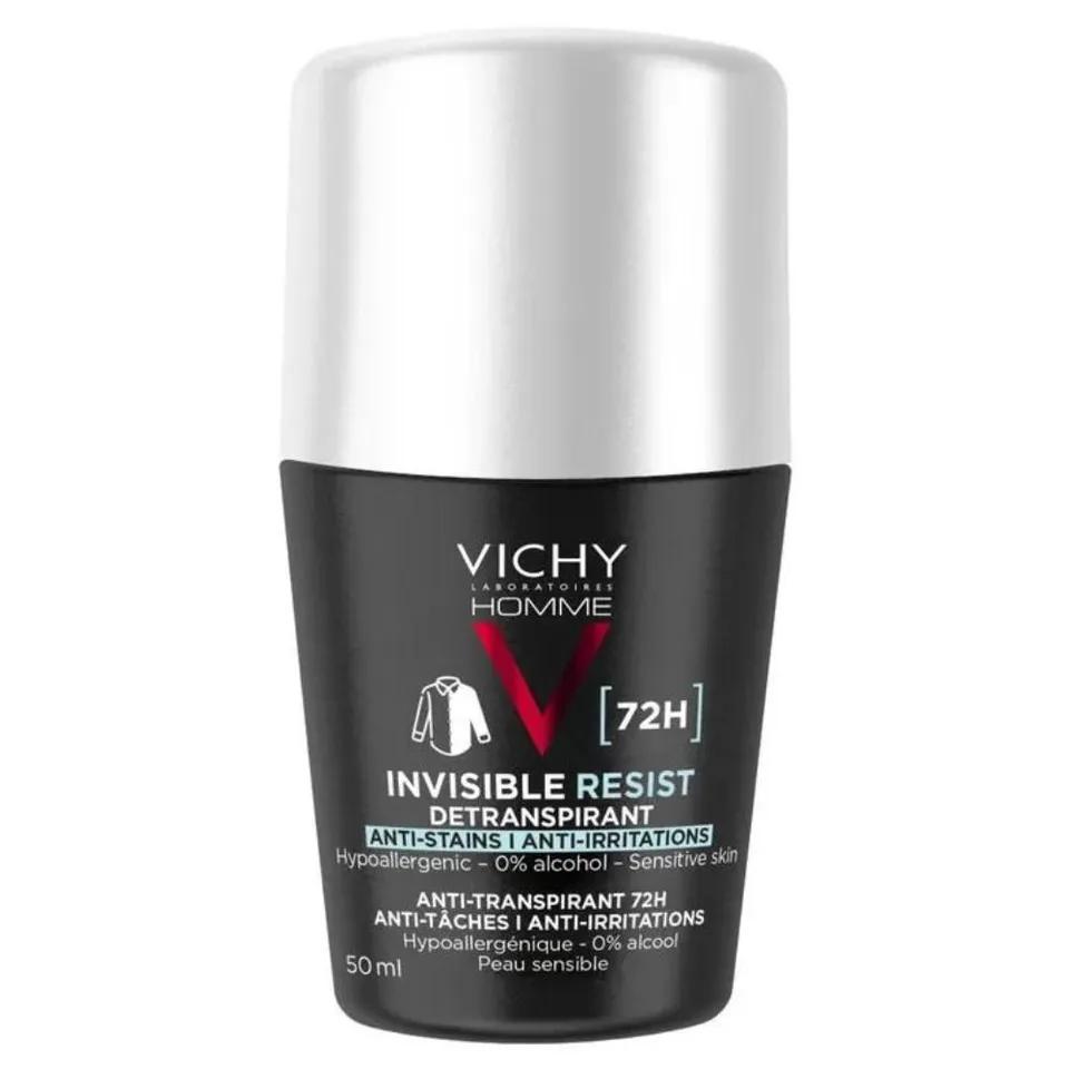Vichy Homme Déodorant Invisible Resist Dermo Detranspirant Anti-taches