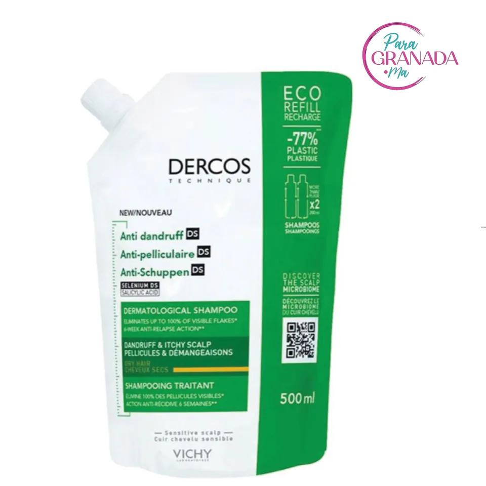 Vichy Dercos Shampoing Anti Pelliculaire Ds Cheveux Secs Recharge 500 Ml