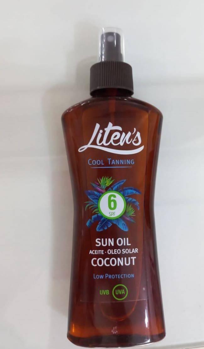 Litens Huile Bronzante Spf 6 Coconut 125 Ml