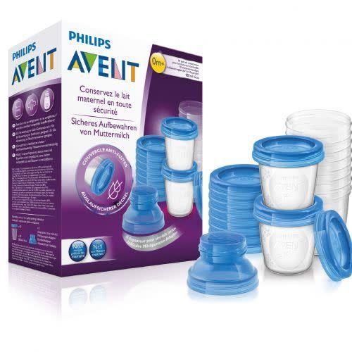 Avent Set Pots De Conservation Pour Lait Maternel 180 Ml/6oz