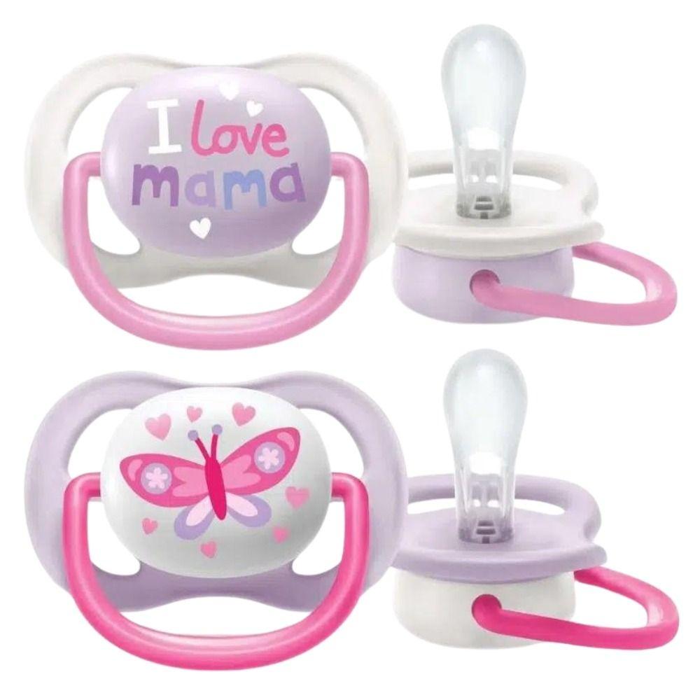 Avent Sucette Animal 0-6 M Rose