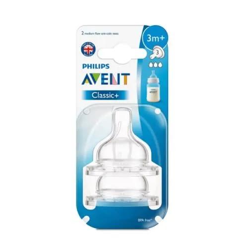 Avent 2 Tetines- 3m+ / 3t
