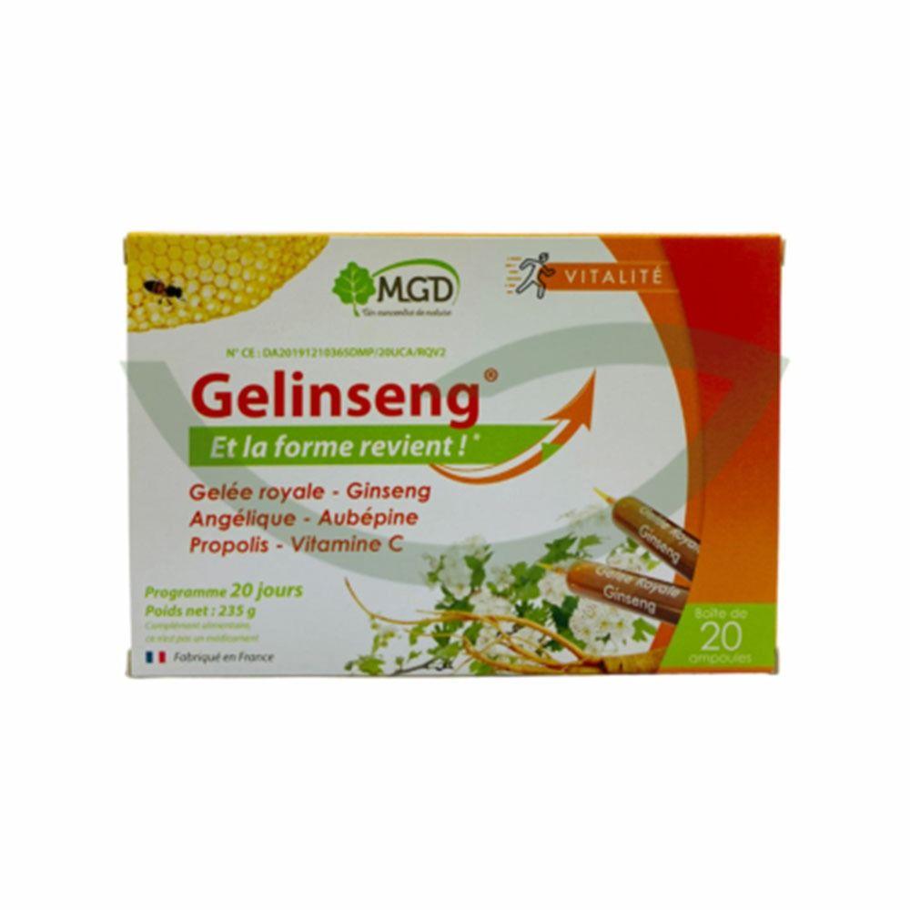 Mgd Gelinseng 20 Ampoules X 10ml