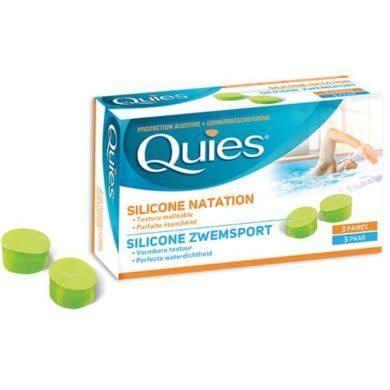 Quies Silicone Adulte Natation 3 Paires