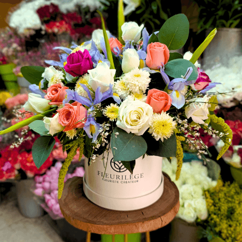 Boite de fleurs personnalisé