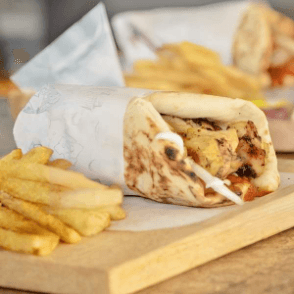 Cheese Naan Escalope Grillée