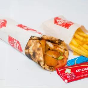 Menu Naan Escalope Panée