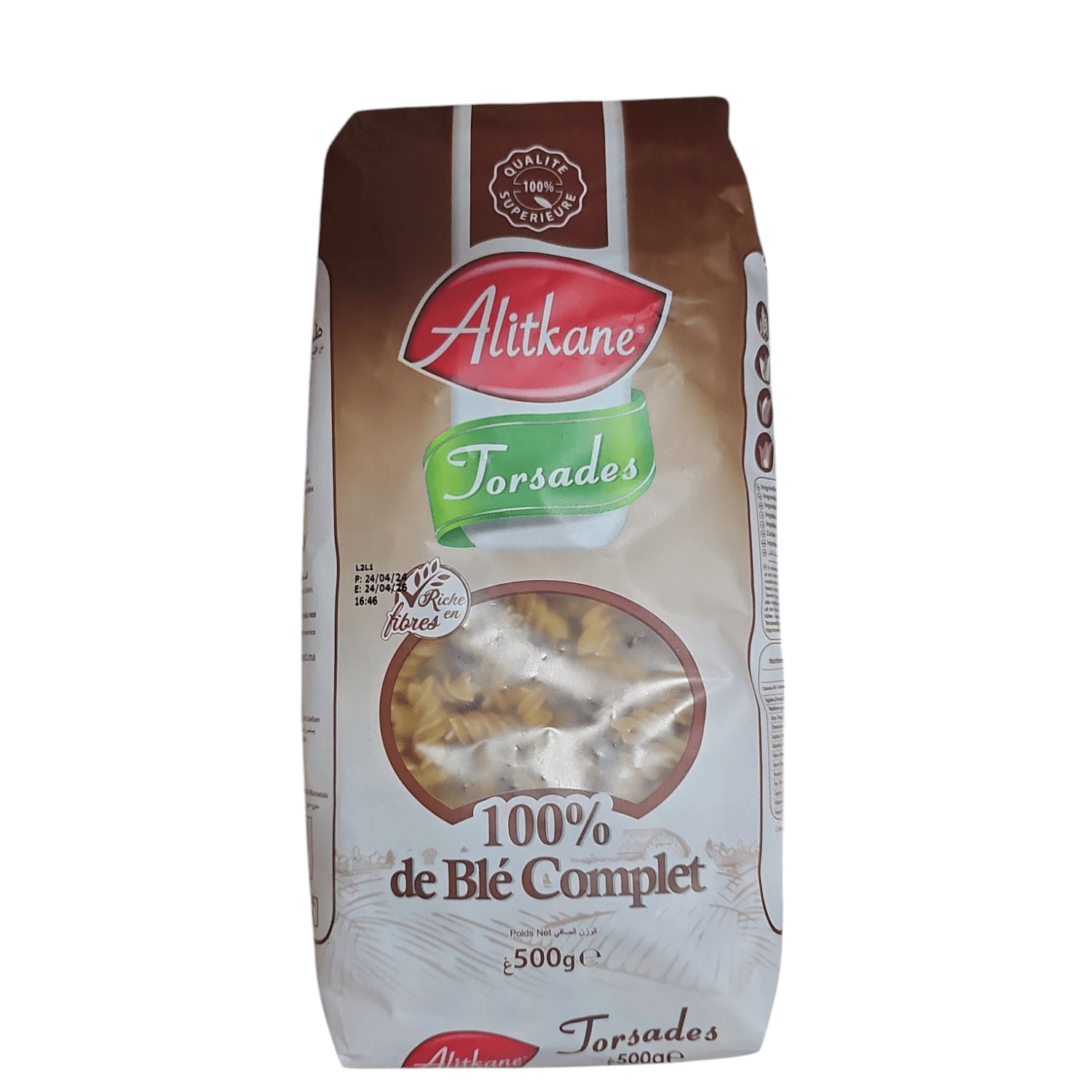 Torsades blè complet 500g