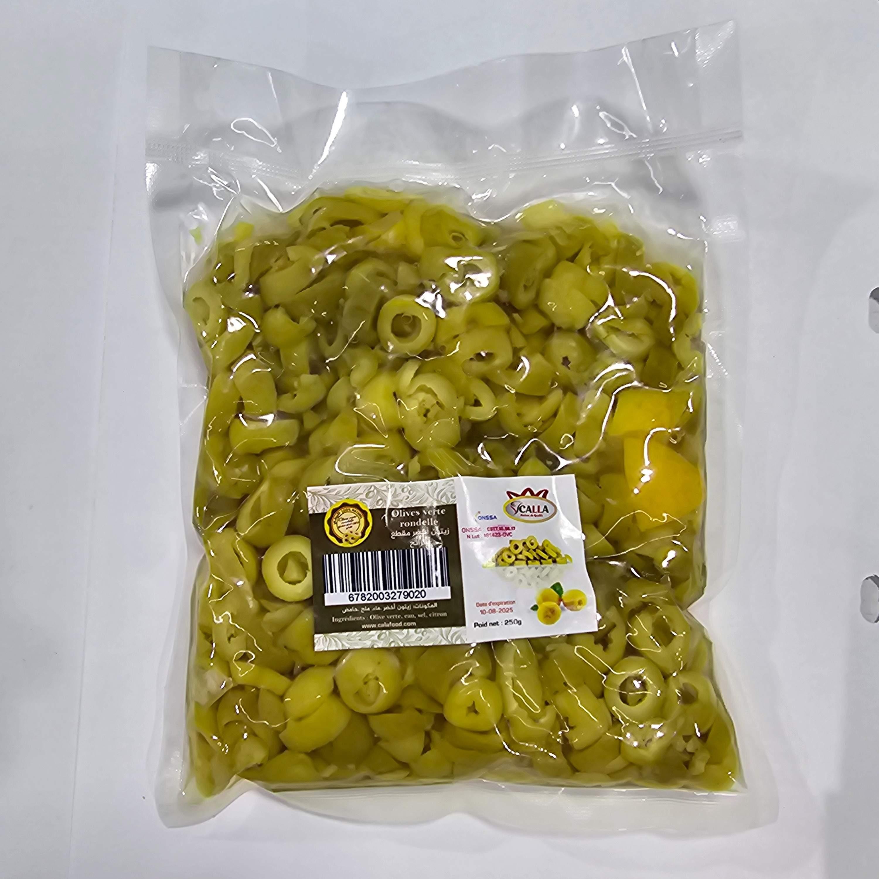 Olives Verte rondelle 250g