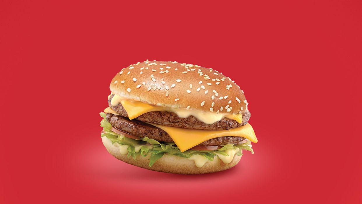double cheese burger
