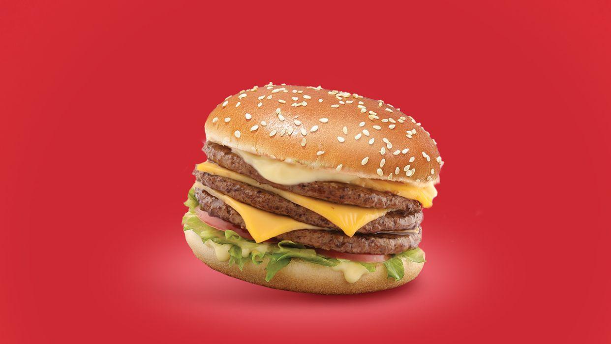 triple cheese burger