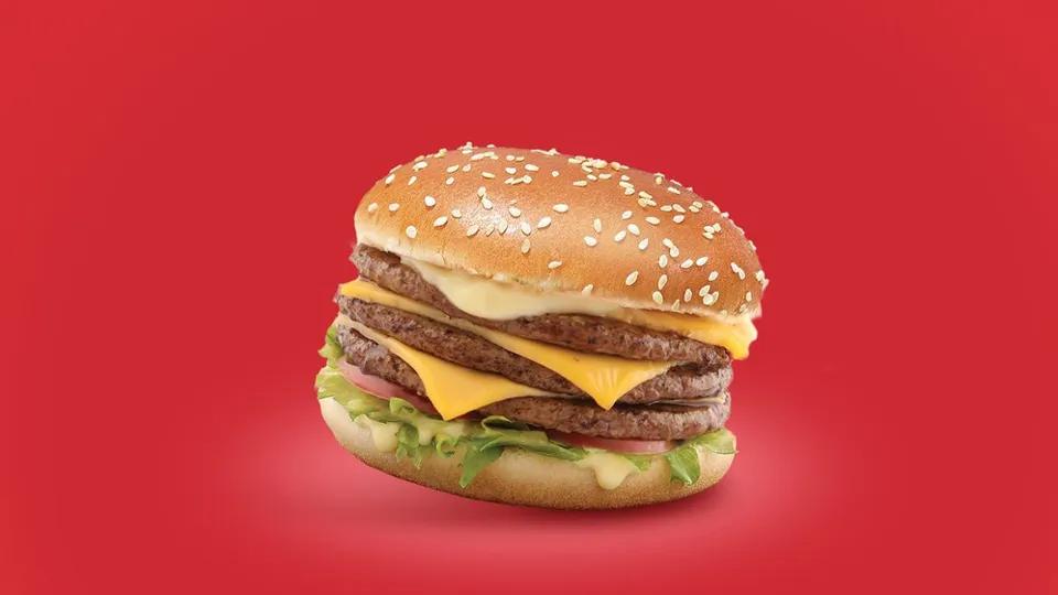triple cheese burger