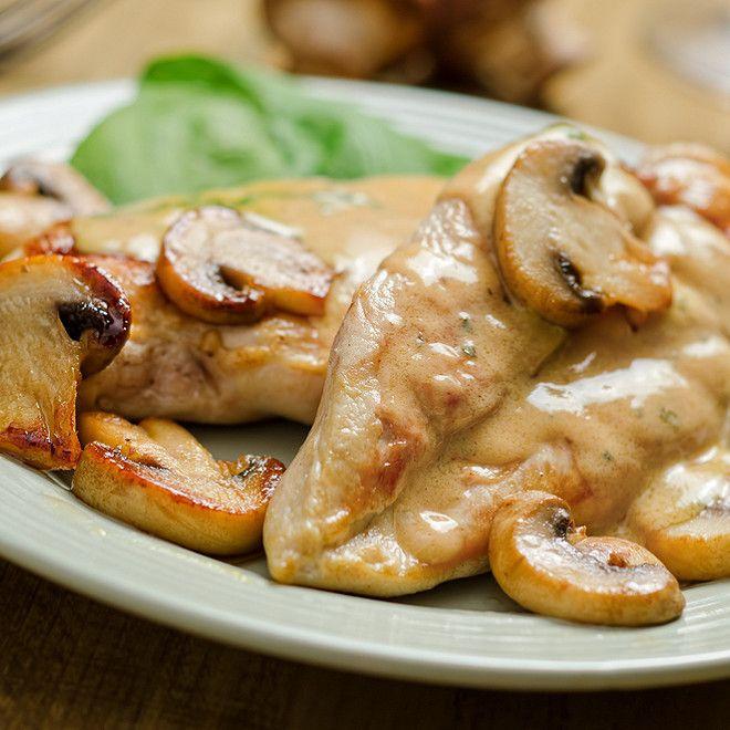 Escalope De Poulet Sauce Moutarde