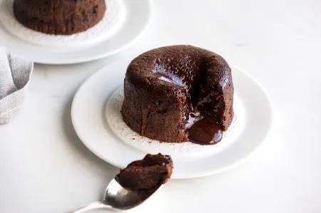 Fondant au chocolat avec glace