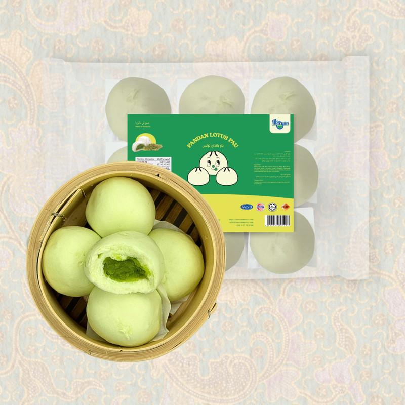Brioches Vapeur au Pandan et Lotus @ Pandan Lotus Baozi (30g x 9 pcs)