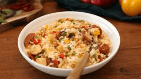 Risotto Chorizo Noix Poulet