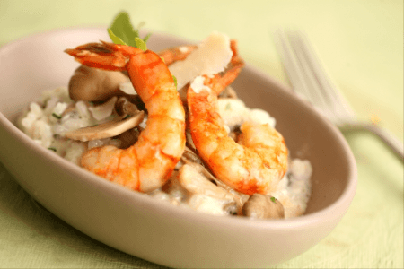 Risotto Crevettes et Champignon