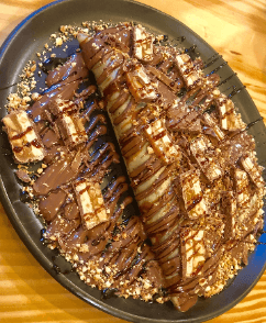 Crêpe Nutella Snickers