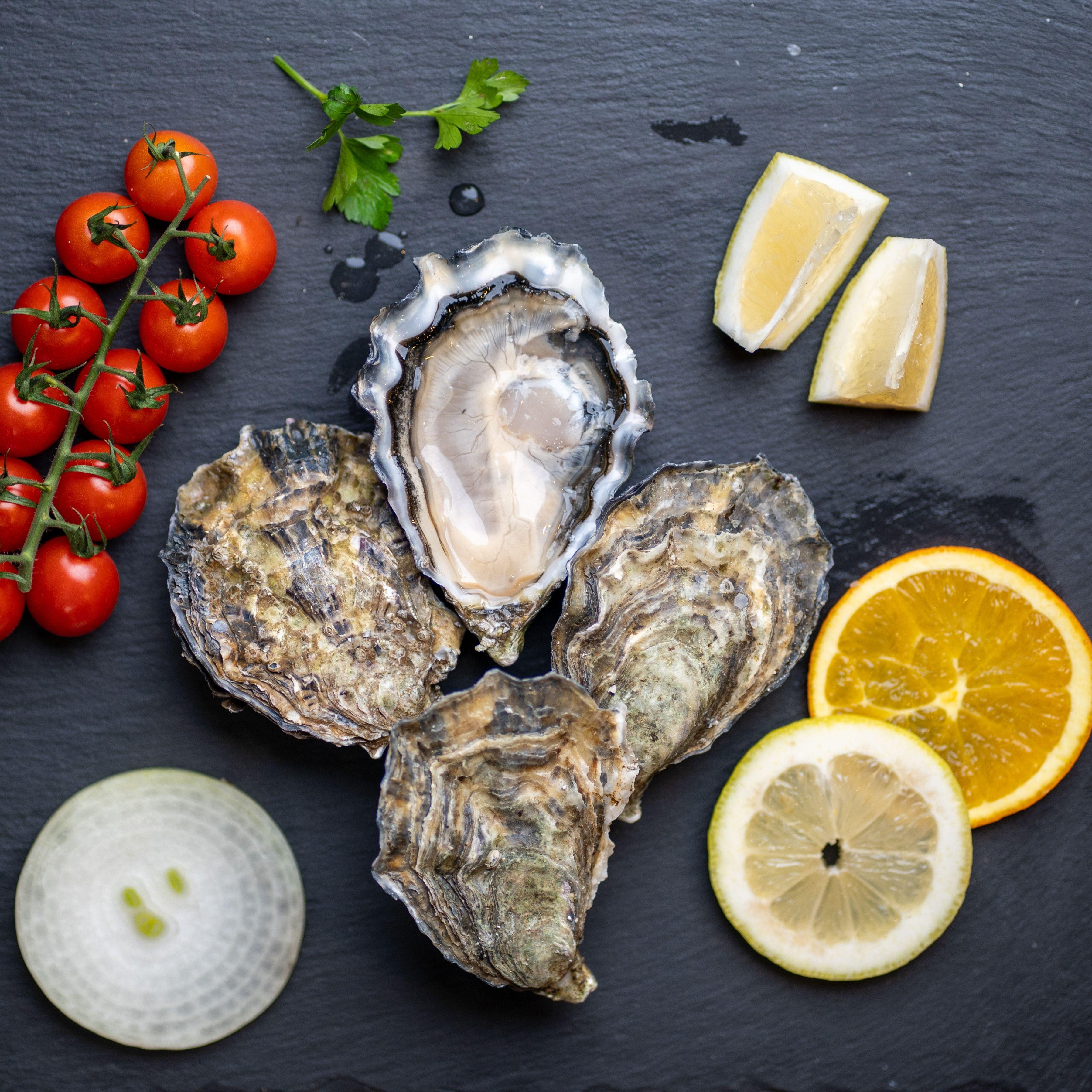 N°2 .6 Pieces Huitres Ouvertes Avec Citron