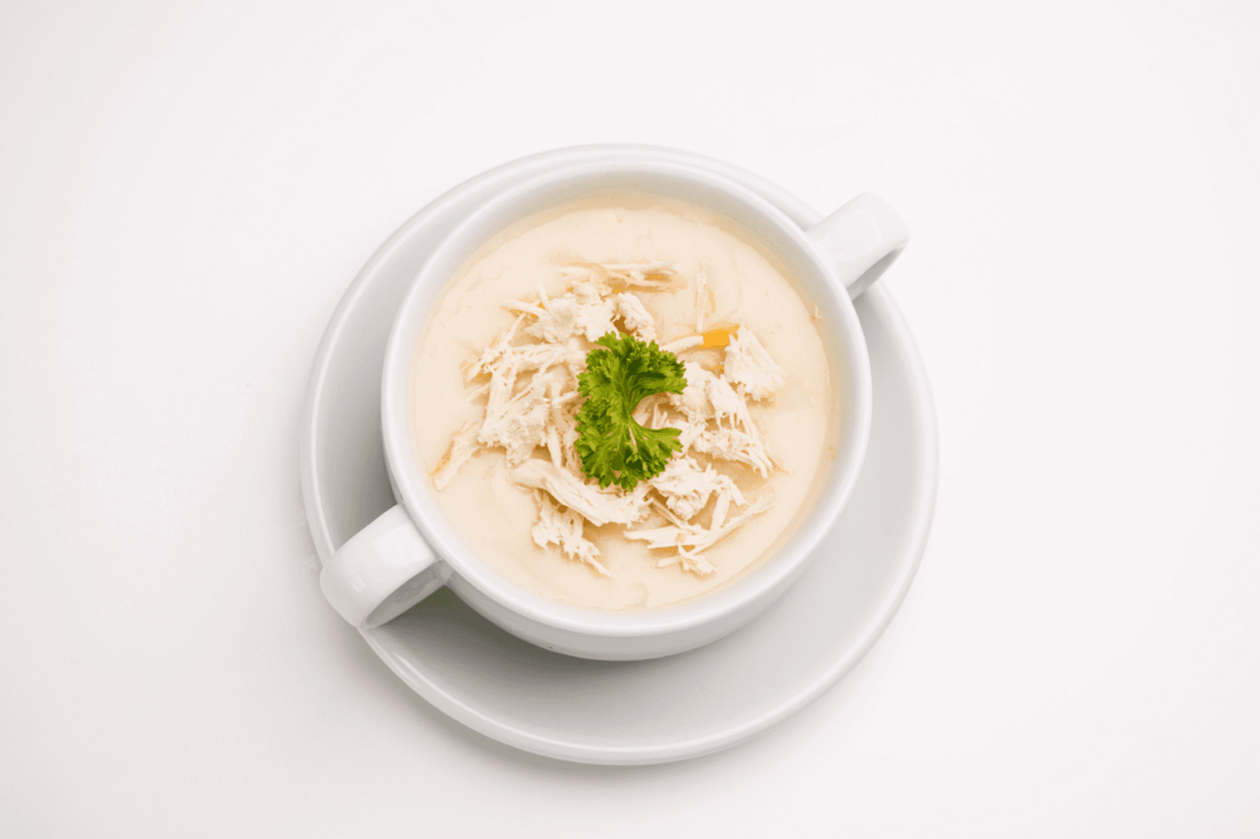 Soupe De Crème De Poulet
