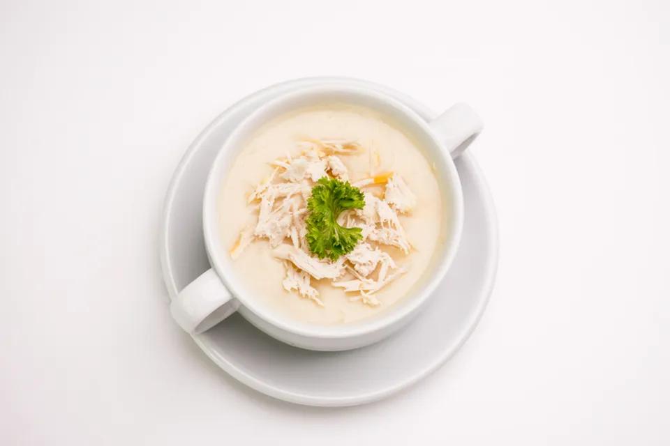 Soupe De Crème De Poulet