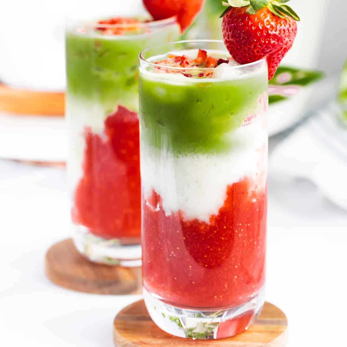 Strawberry Matcha Latte