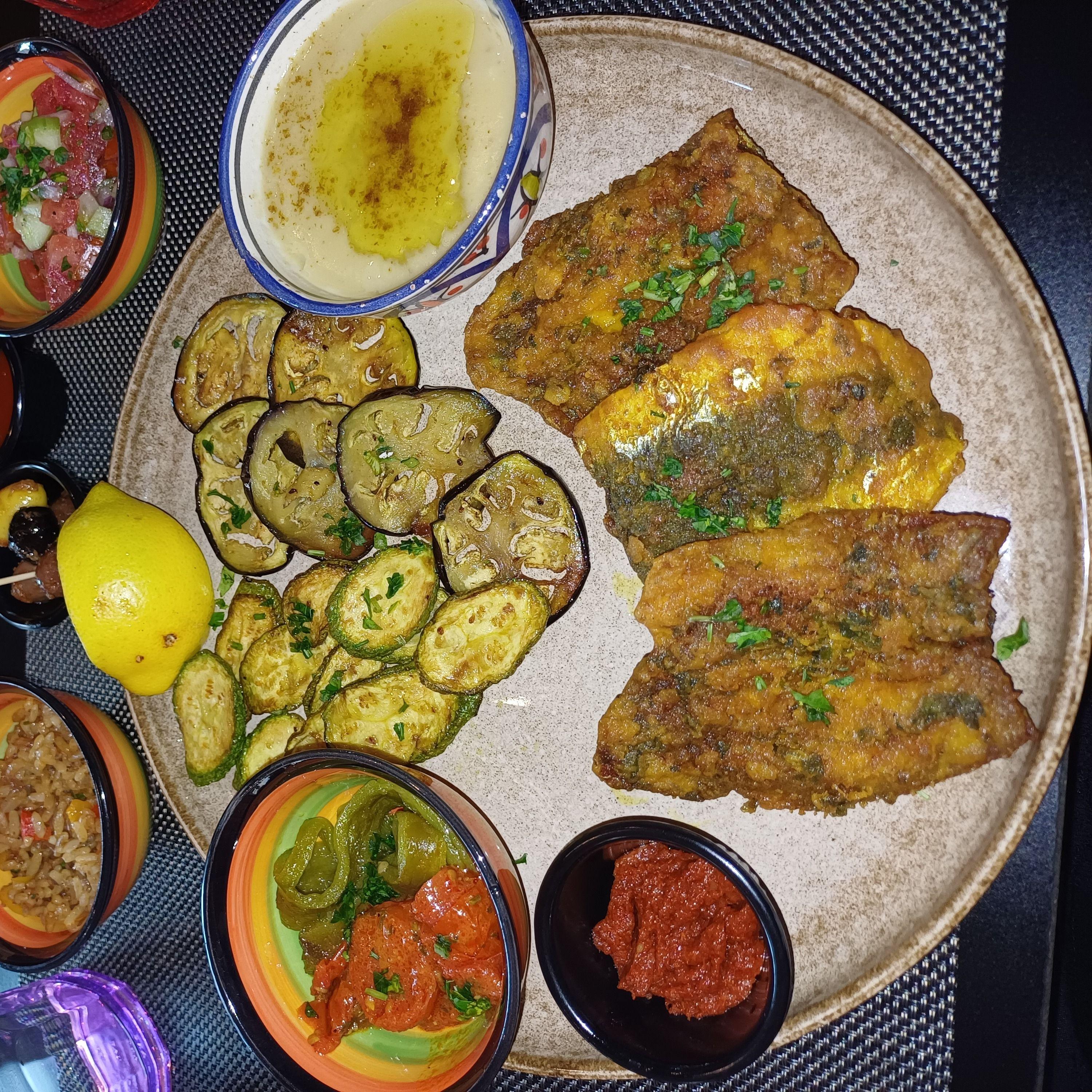 sardine (chrikat) avec légumes et bisara