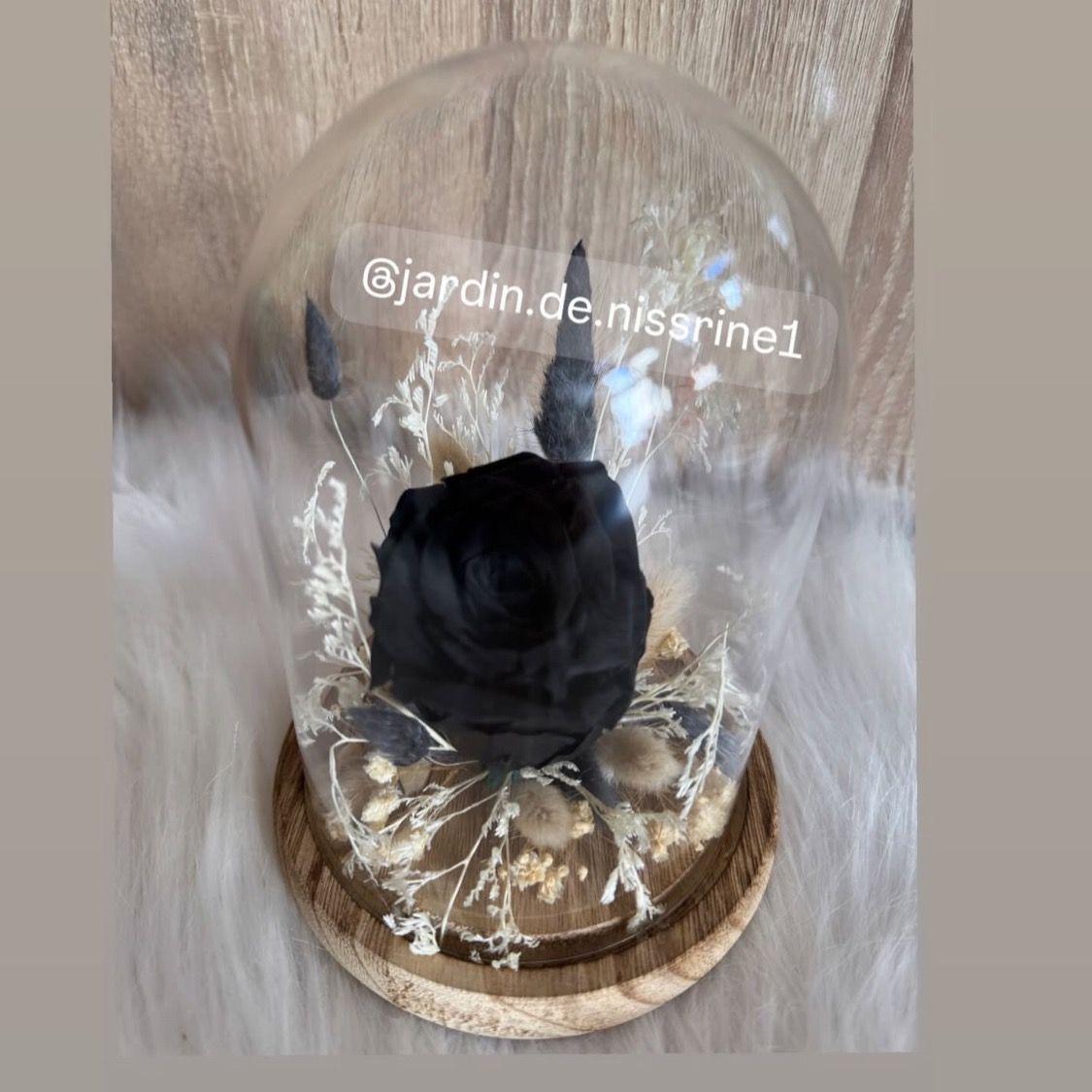 Rose éternelle Avec fleurs séchée J