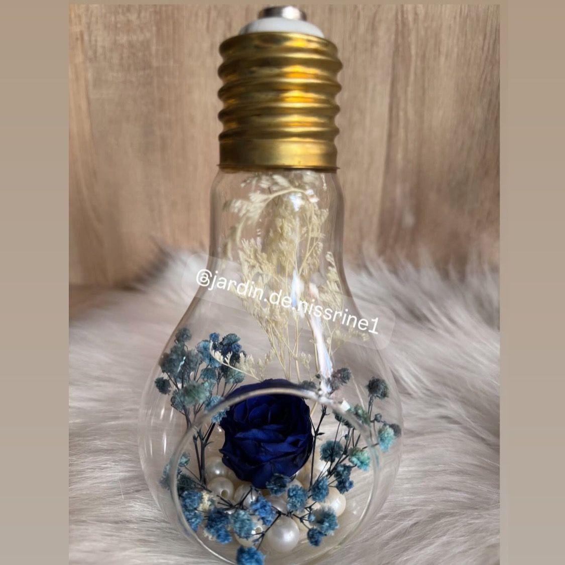 Rose éternelle Avec fleurs séchée L