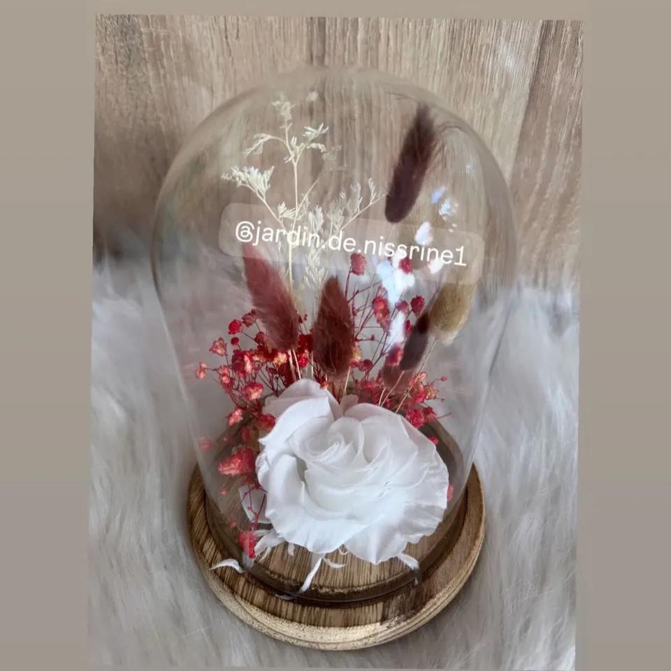 Rose éternelle Avec fleurs séchée F