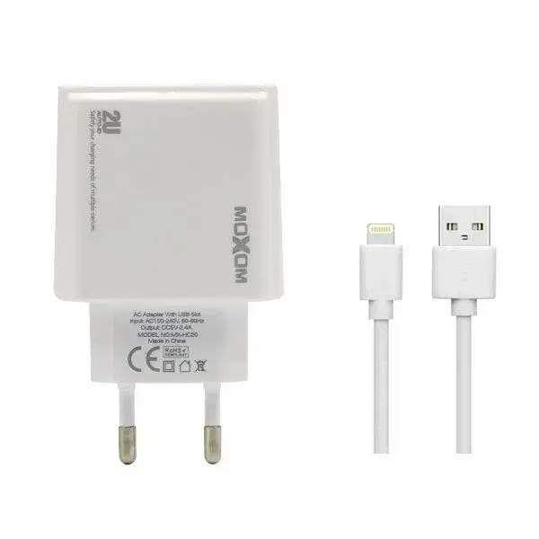 Chargeur iPhone Moxom MX-HC20 Blanc