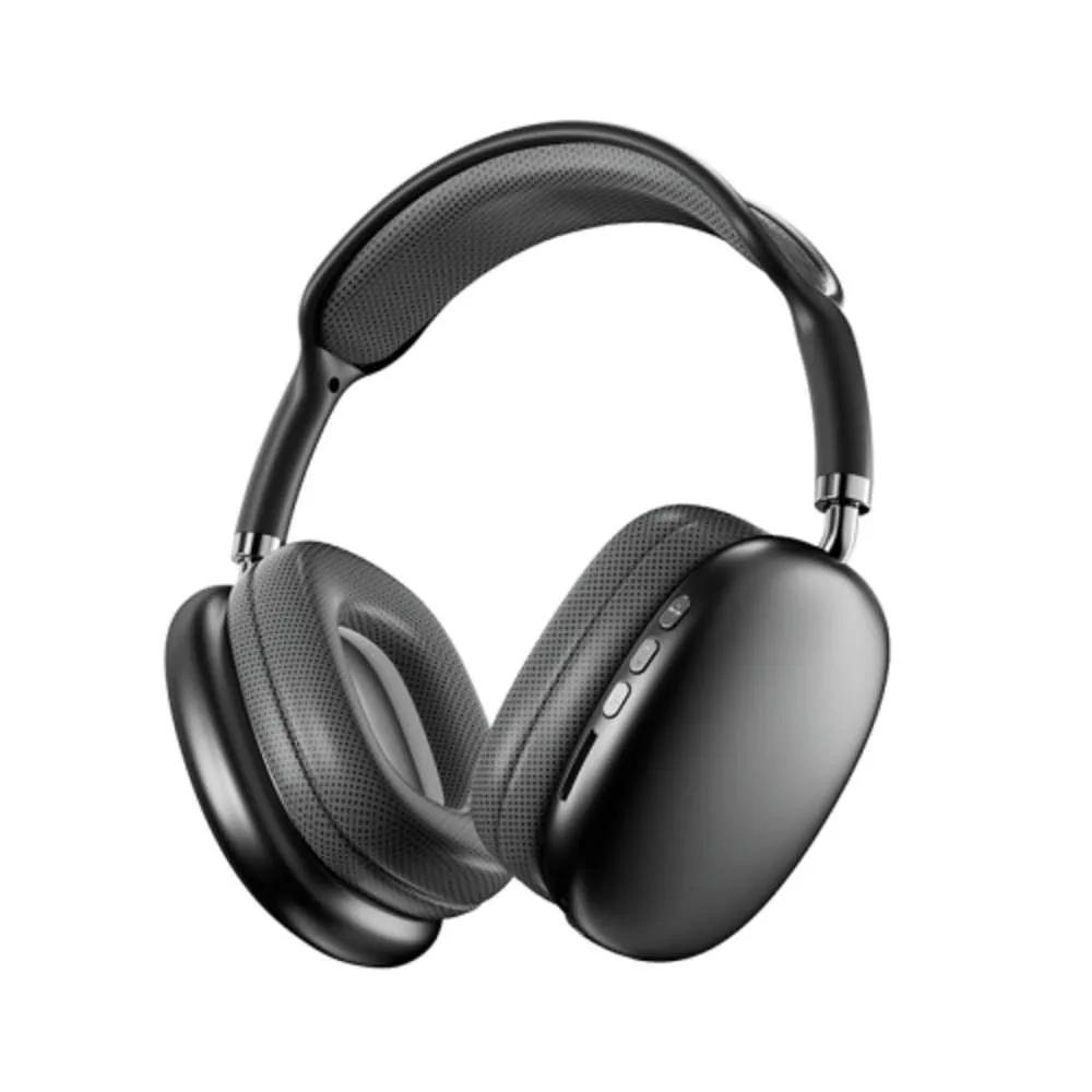 Casque Bluetooth noir (airpods max design)