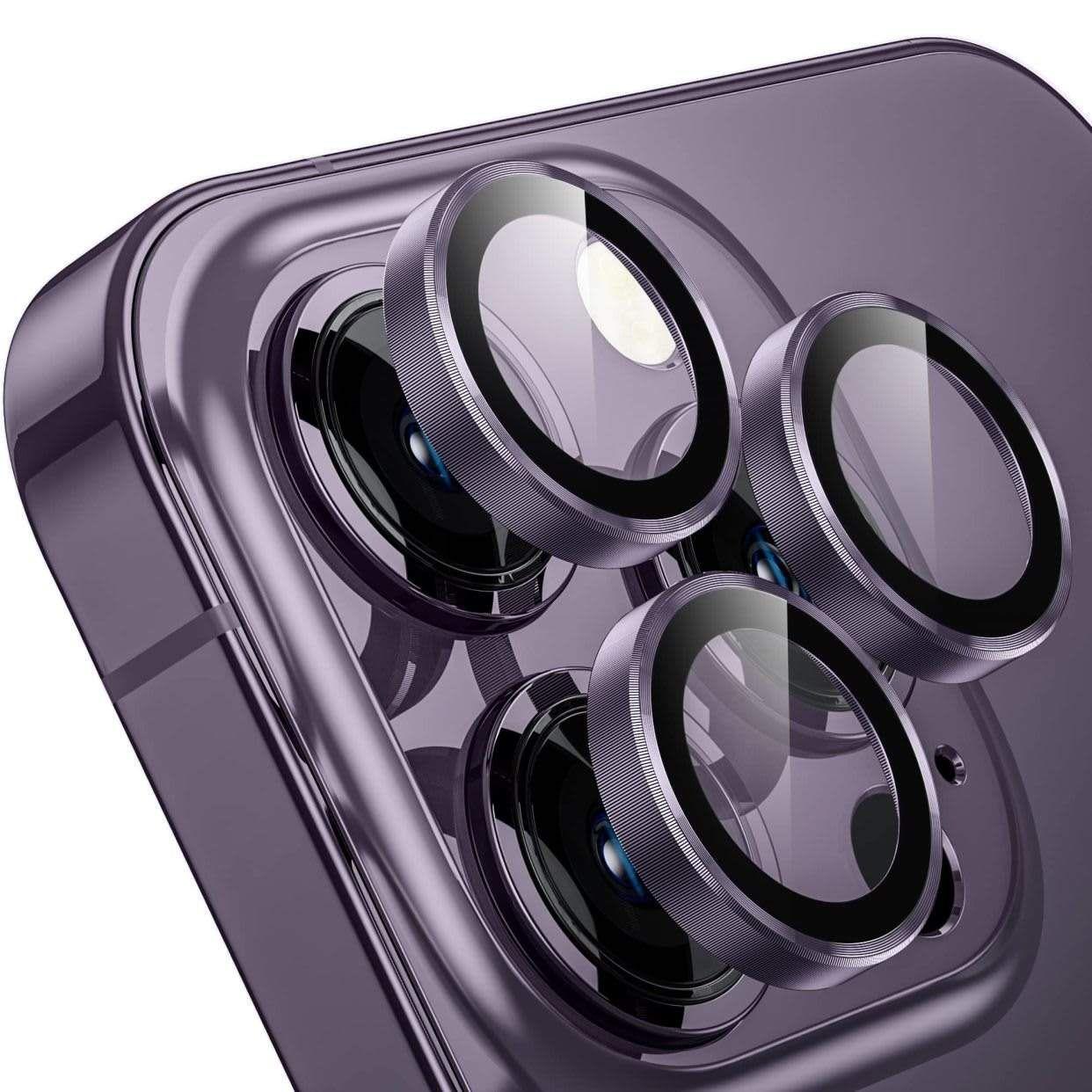 Purple camera protection iphone 14 pro / pro max